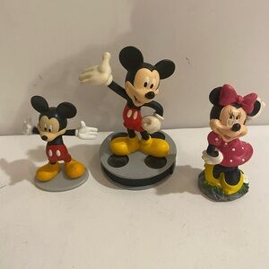 Disney Mickey and Minnie Mouse Figurines - Red, Yellow, Black (PH)